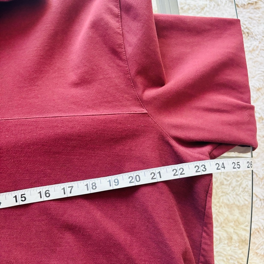 Ted Baker Burgundy Knit Top 1/4 zip - Picture 7 of 8